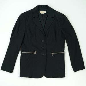 Michael Kors Stretch Jersey Blazer Jacket Zipper